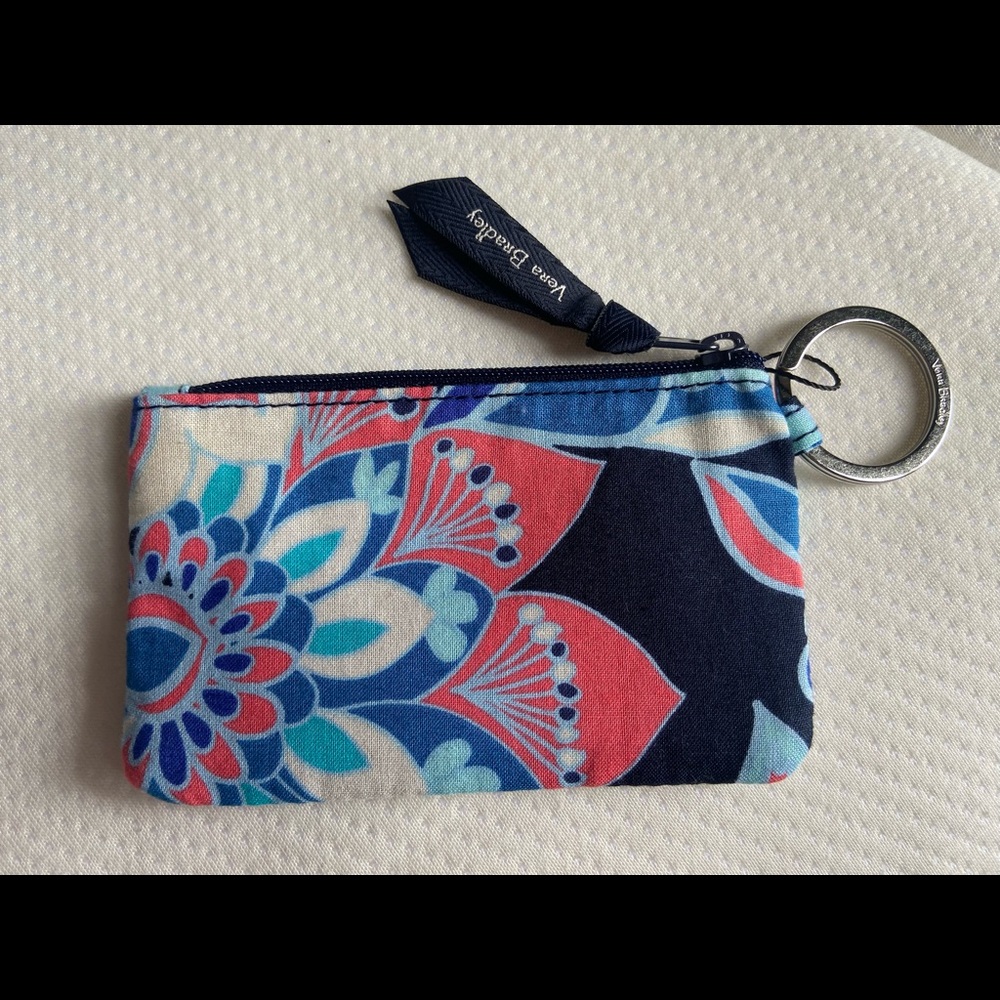 Lotus Flower Swirl ID Zipper Pouch